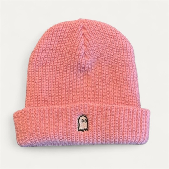 LONELY GHOST Pink Beanie - Picture 1 of 3